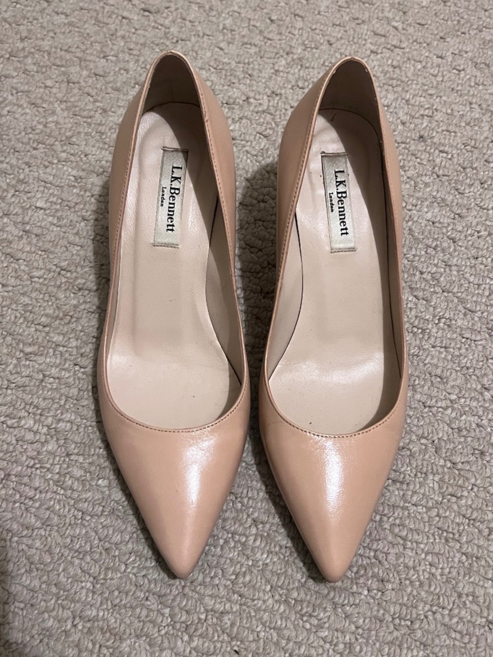 LK Bennett Beige Pointed Toe Heel size 37